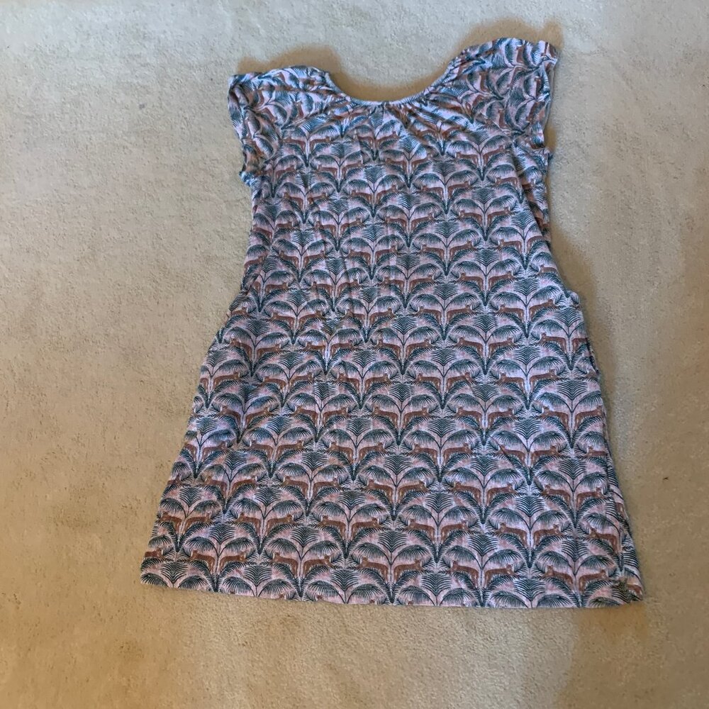 Fat Face UK Lounging Leopards Cassie Cotton Tank Dress